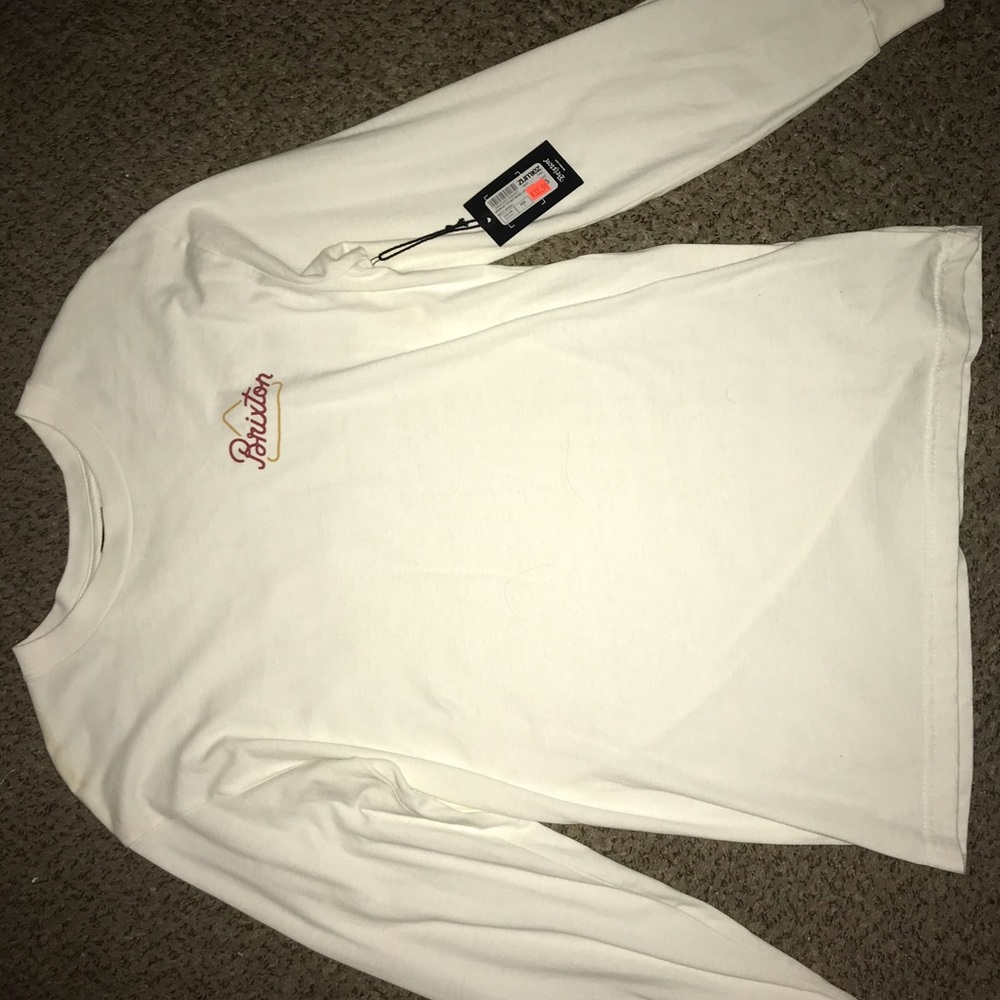 White Brixton long sleeve